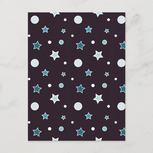 Sterne Postkarte (Vorderseite)