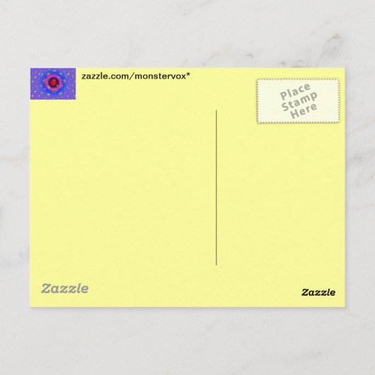 Sterne Postkarte (Rückseite)