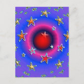 Sterne Postkarte (Vorderseite)