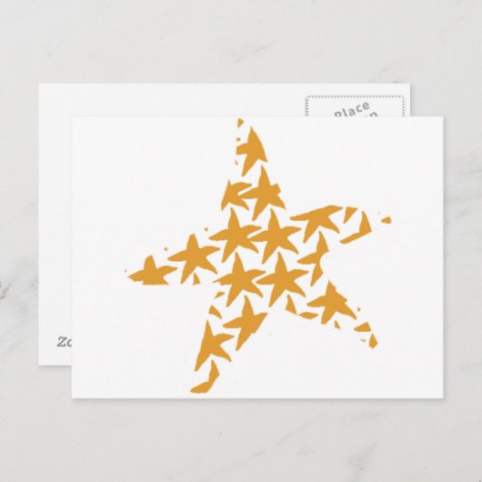 Sterne Postkarte (Vorne/Hinten)