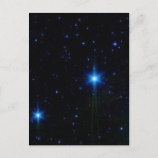 Sterne Postkarte (Vorderseite)