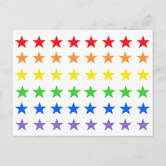 Sterne Postkarte (Vorderseite)