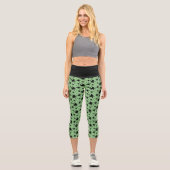 Sterne + Punkte Capri Leggings (Vorderseite)