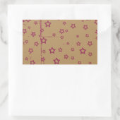 Sterne Rechteckiger Aufkleber (Tasche)