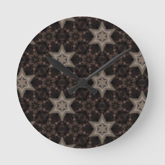 Sterne Runde Wanduhr (Vorderseite)