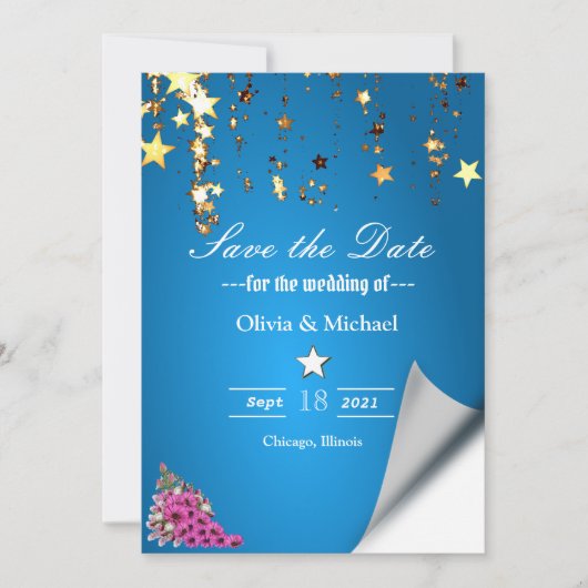 Sterne Save The Date (Vorderseite)
