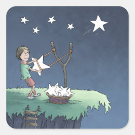 Sterne schießen - Aufkleber für den Wunschplatz er