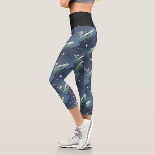 Sterne schießen - Wünsche Capri Leggin gestalten Leggings (Links)