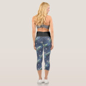 Sterne schießen - Wünsche Capri Leggin gestalten Leggings (Rückseite)