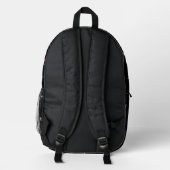 Sterne Schmetterling Bedruckter Rucksack (Rückseite)