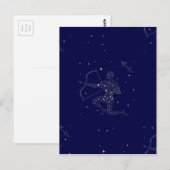 Sterne Schütze Postkarte (Vorne/Hinten)