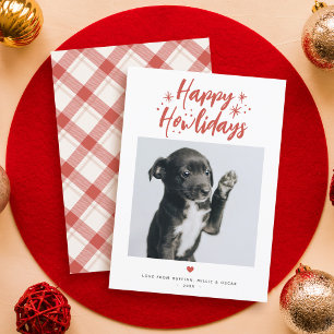 Sterne & Script Happy Howlidays Foto Weihnachten