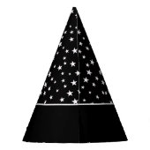 Sterne Silvester-Partyhut Partyhütchen (Rückseite)