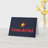 Sterne Spaniens – Costa del Sol Karte (Gelbe Blume)