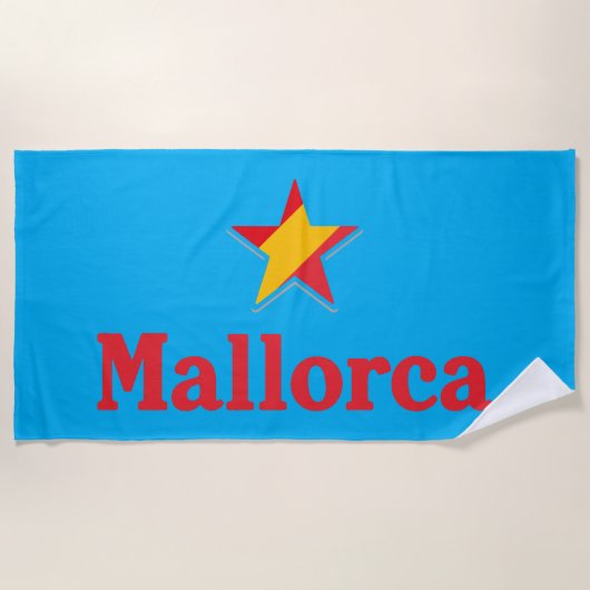Sterne Spaniens – Mallorca Strandtuch (Vorderseite)