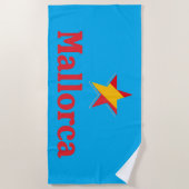 Sterne Spaniens – Mallorca Strandtuch (Vorderseite)