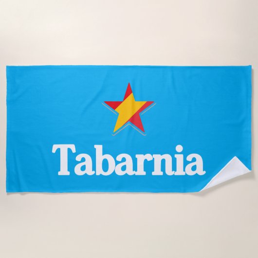 Sterne Spaniens – Tabarnia Strandtuch (Vorderseite)