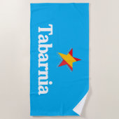Sterne Spaniens – Tabarnia Strandtuch (Vorderseite)