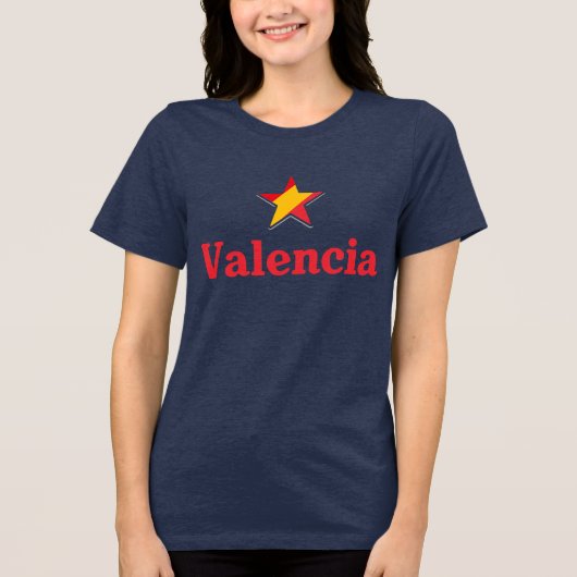 Sterne Spaniens – Valencia Tri-Blend Shirt (Vorderseite)