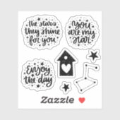 Sterne & Sternbilder Sie sind meine Star-Redewendu Aufkleber (Blatt)