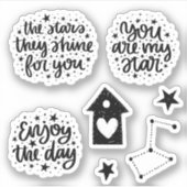 Sterne & Sternbilder Sie sind meine Star-Redewendu Aufkleber (Vorderseite)