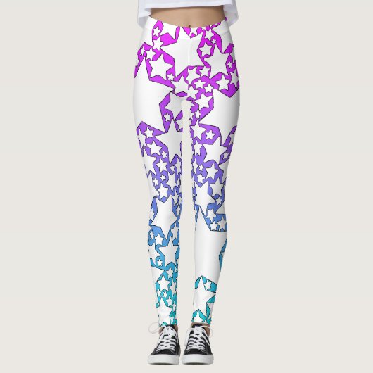 Sterne, Sterne, Sterne Leggings (Vorderseite)
