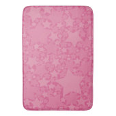 Sterne, Sterne, Sterne - rosa Badematte (Vorderseite Vertikal)