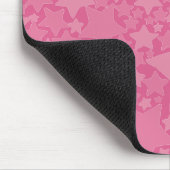 Sterne, Sterne, Sterne - rosa Mousepad (Ecke)