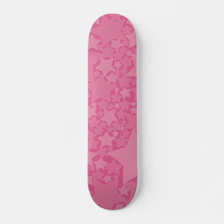 Sterne, Sterne, Sterne - rosa Skateboard