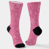 Sterne, Sterne, Sterne - rosa Socken (Gewinkelt)