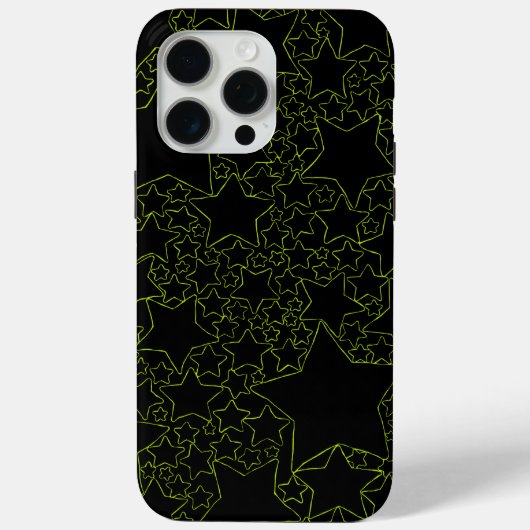 Sterne, Sterne, Sterne - Zitronengrün Case-Mate iPhone Hülle (Rückseite)