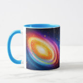 Sterne stilvolle Galaxie trendy coole farbenfrohe  Tasse (Links)