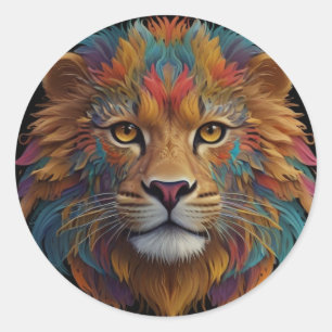 Sterne & Streifen: Die Schlüsselanhänger-Kollektio Runder Aufkleber