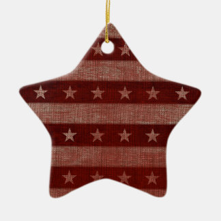 Sterne & Streifen Keramik Weihnachtsschmuck