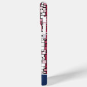 Sterne & Streifen Mosaik Personalisiert Case-Mate iPhone Hülle (Rückseite / Links)