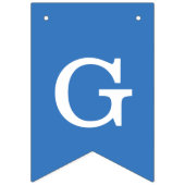 Sterne & Streifen Rotes Weiß Blauer Graduate Wimpelkette (Zweite Fahne)