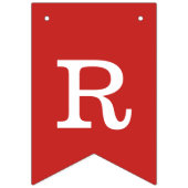 Sterne & Streifen Rotes Weiß Blauer Graduate Wimpelkette (Dritte Fahne)