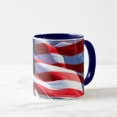 “Sterne & Streifen” Tasse (VorderseiteRechts)
