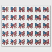 🎁 Sterne, Streifen & Überraschungen! 🇺🇸✨ Geschenkpapier (Flach)
