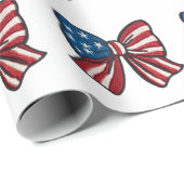 🎁 Sterne, Streifen & Überraschungen! 🇺🇸✨ Geschenkpapier (Rolleneckpunkt)