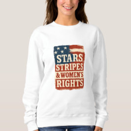 Sterne, Streifen und Frauenrechte - abgenutzte Fla Sweatshirt