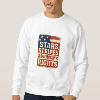 Sterne, Streifen und Frauenrechte - abgenutzte Fla Sweatshirt
