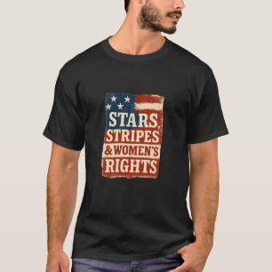 Sterne, Streifen und Frauenrechte - abgenutzte Fla T-Shirt