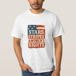 Sterne, Streifen und Frauenrechte - abgenutzte Fla T-Shirt