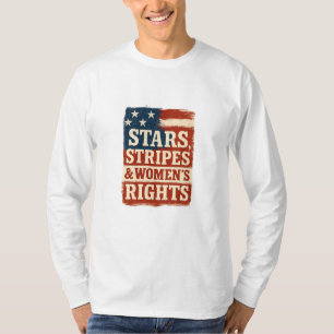 Sterne, Streifen und Frauenrechte - abgenutzte Fla T-Shirt