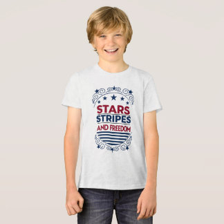 Sterne, Streifen und Freiheit 4. Juli Tri-Blend Shirt