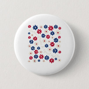 Sterne Streifen Und Gleiche Rechte 4. Juli Gänsebl Button