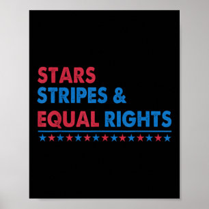 Sterne Streifen Und Gleiche Rechte Frauenrechte 4. Poster