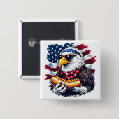 Sterne, Streifen und Grobbleche Button (Vorne & Hinten)