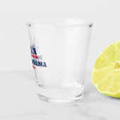 Sterne, Streifen und Pennsylvania 1787 Shot glass Schnapsglas (Rechts)